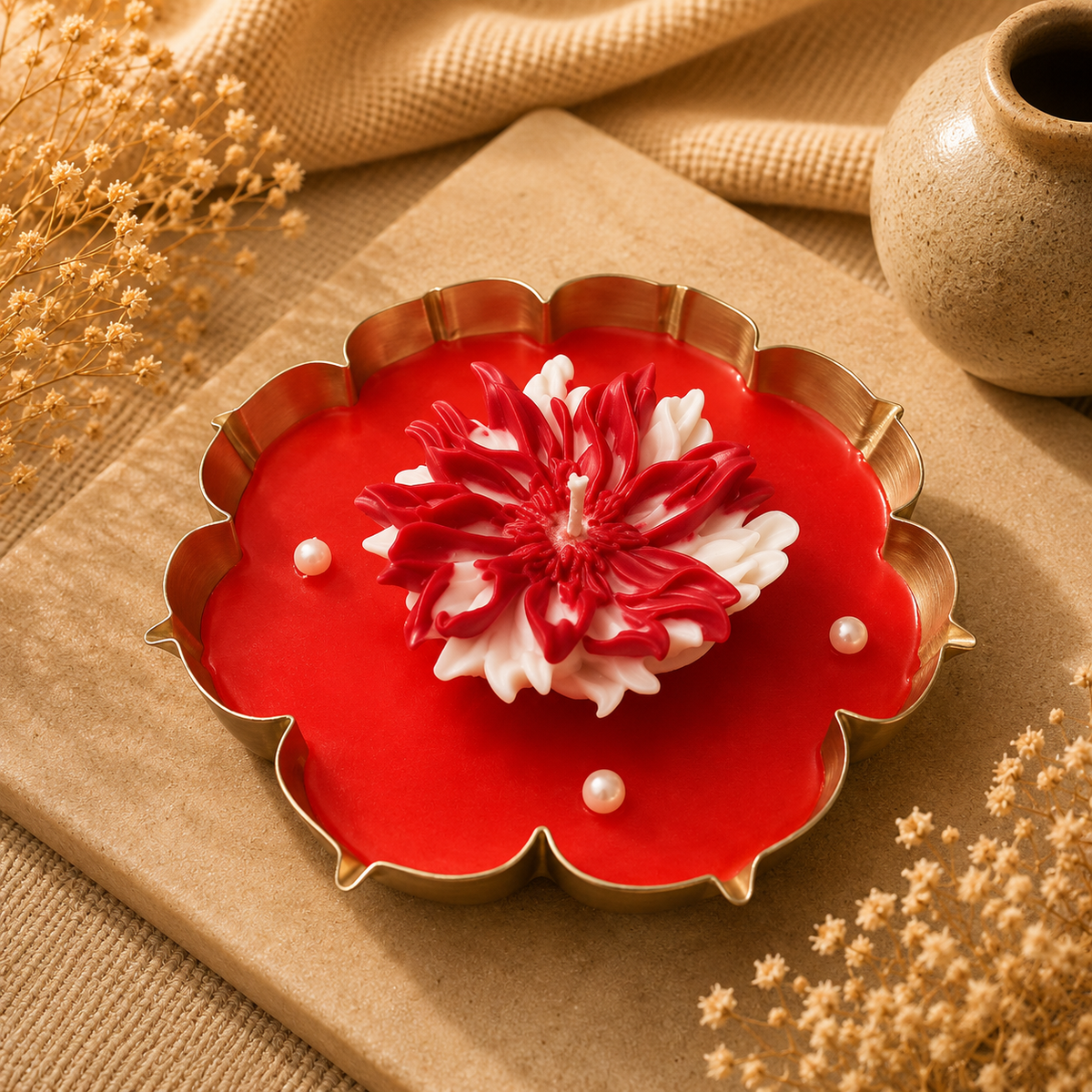 Urli Ruffled Candle