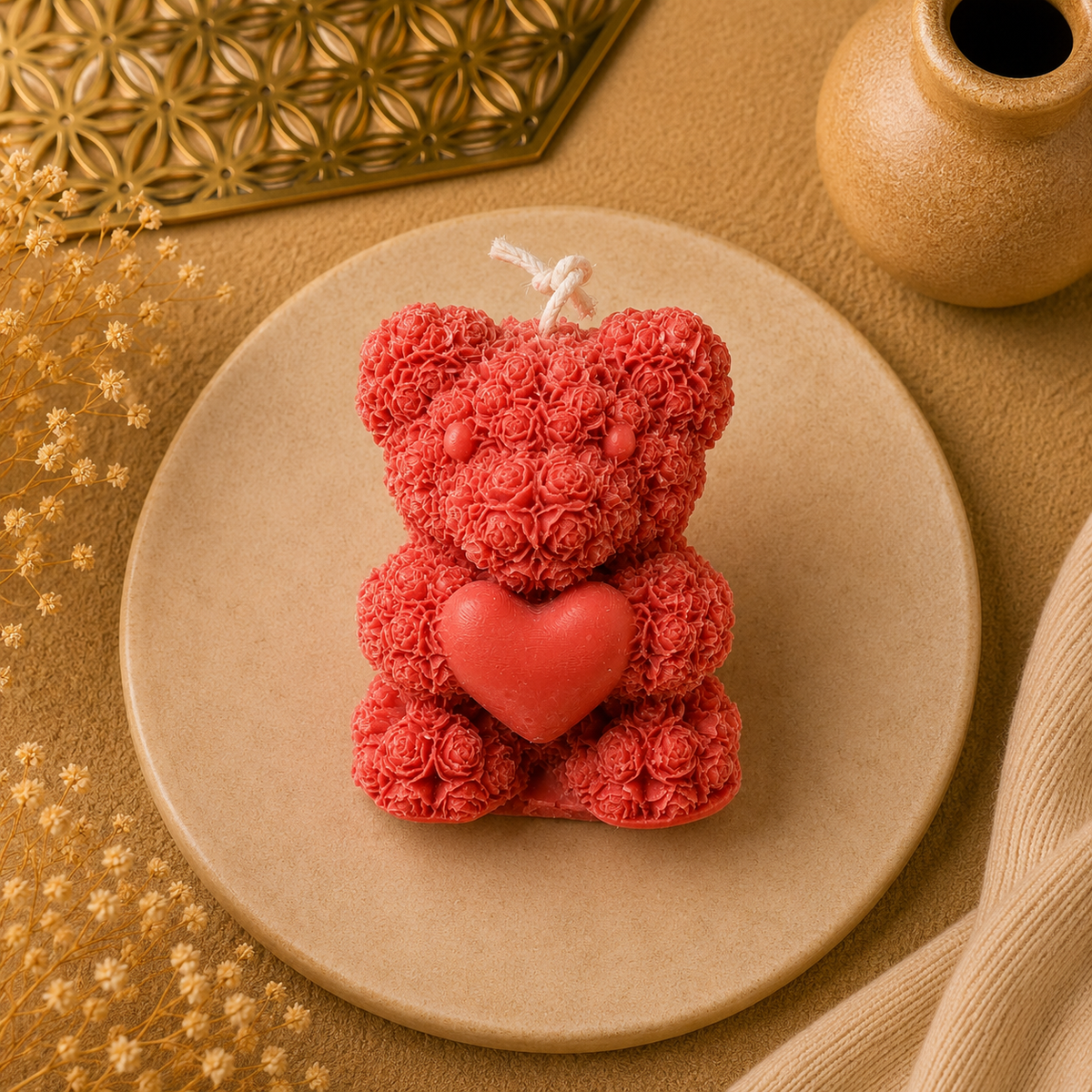 Teddy Bear Candle