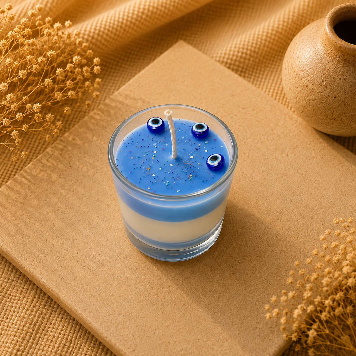 Nazar Glass Candle