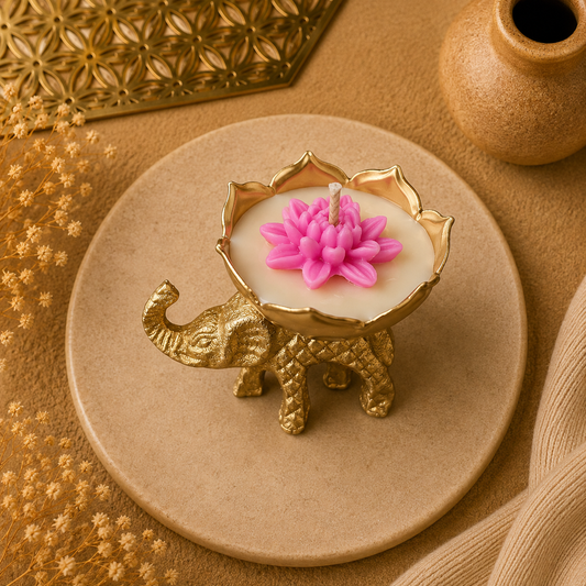 Elephant Urli Candle