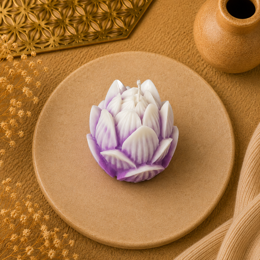 Lotus Sculpture Candle