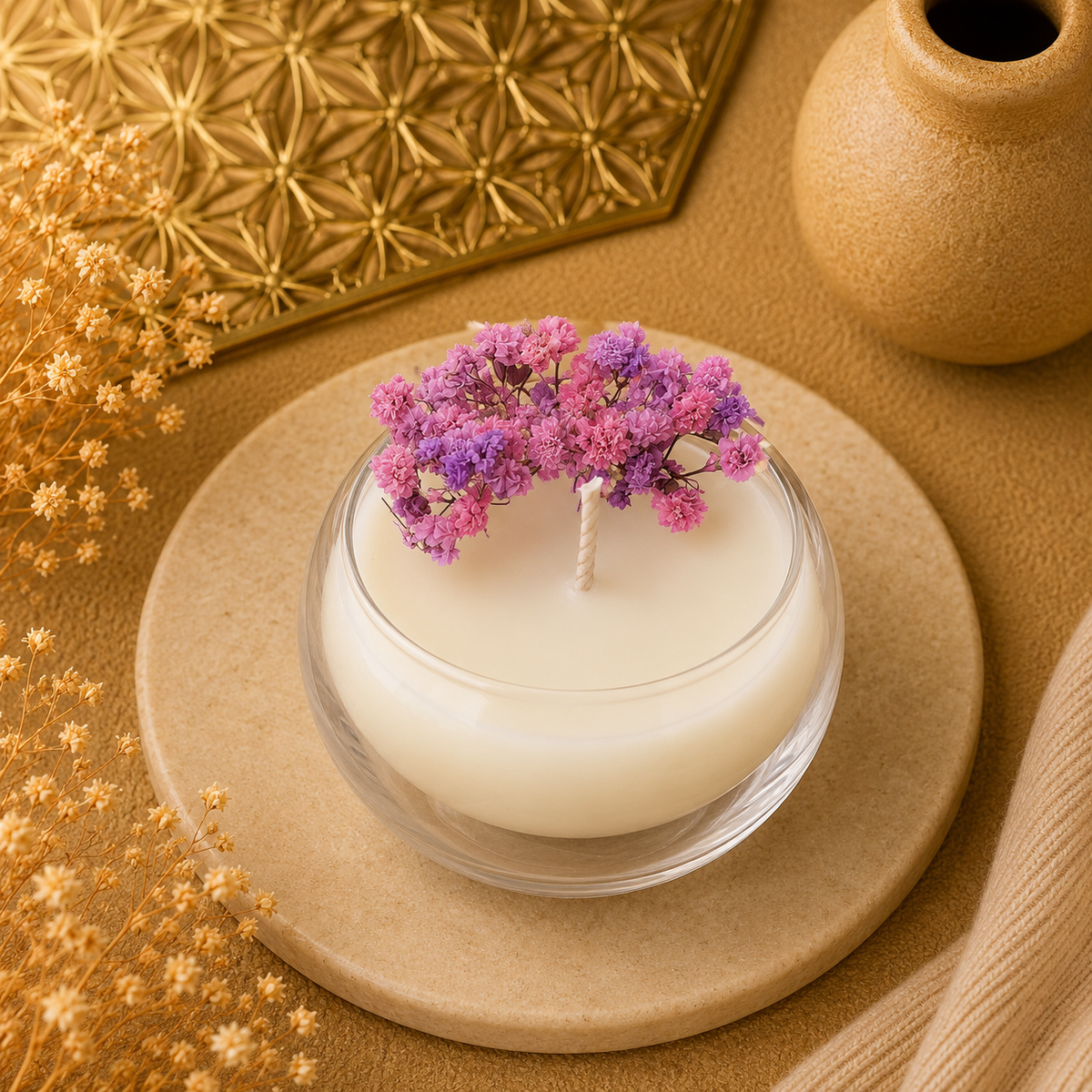 Double Walled Glass Candle