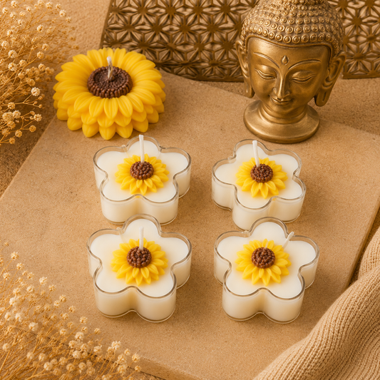 Flower Tea Light Candle