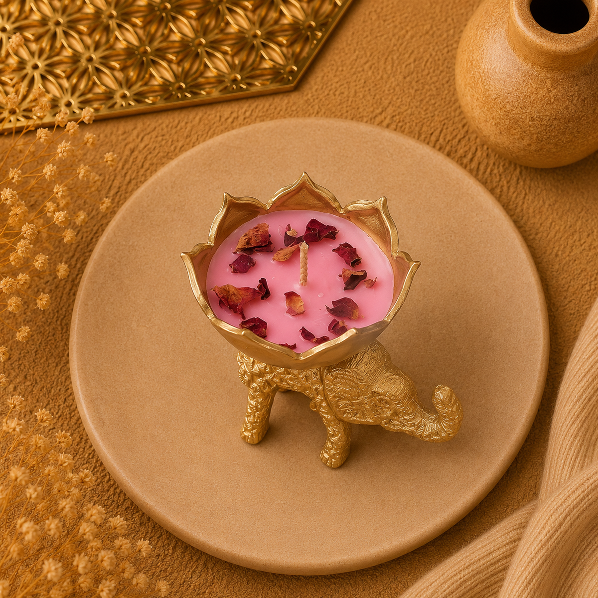 Elephant Urli Candle