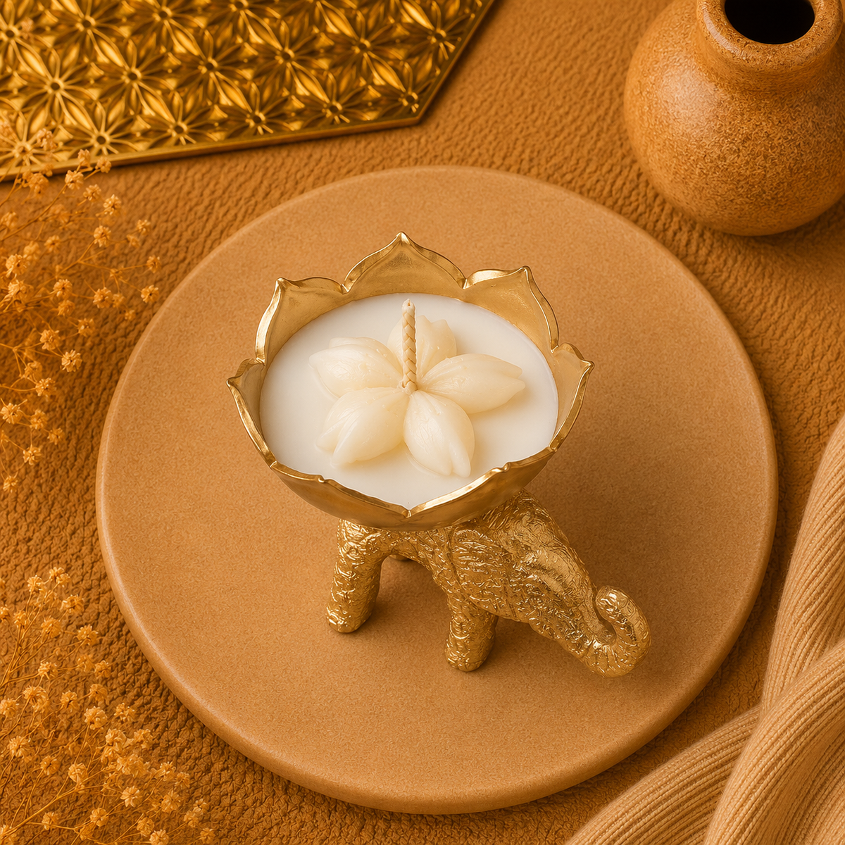 Elephant Urli Candle