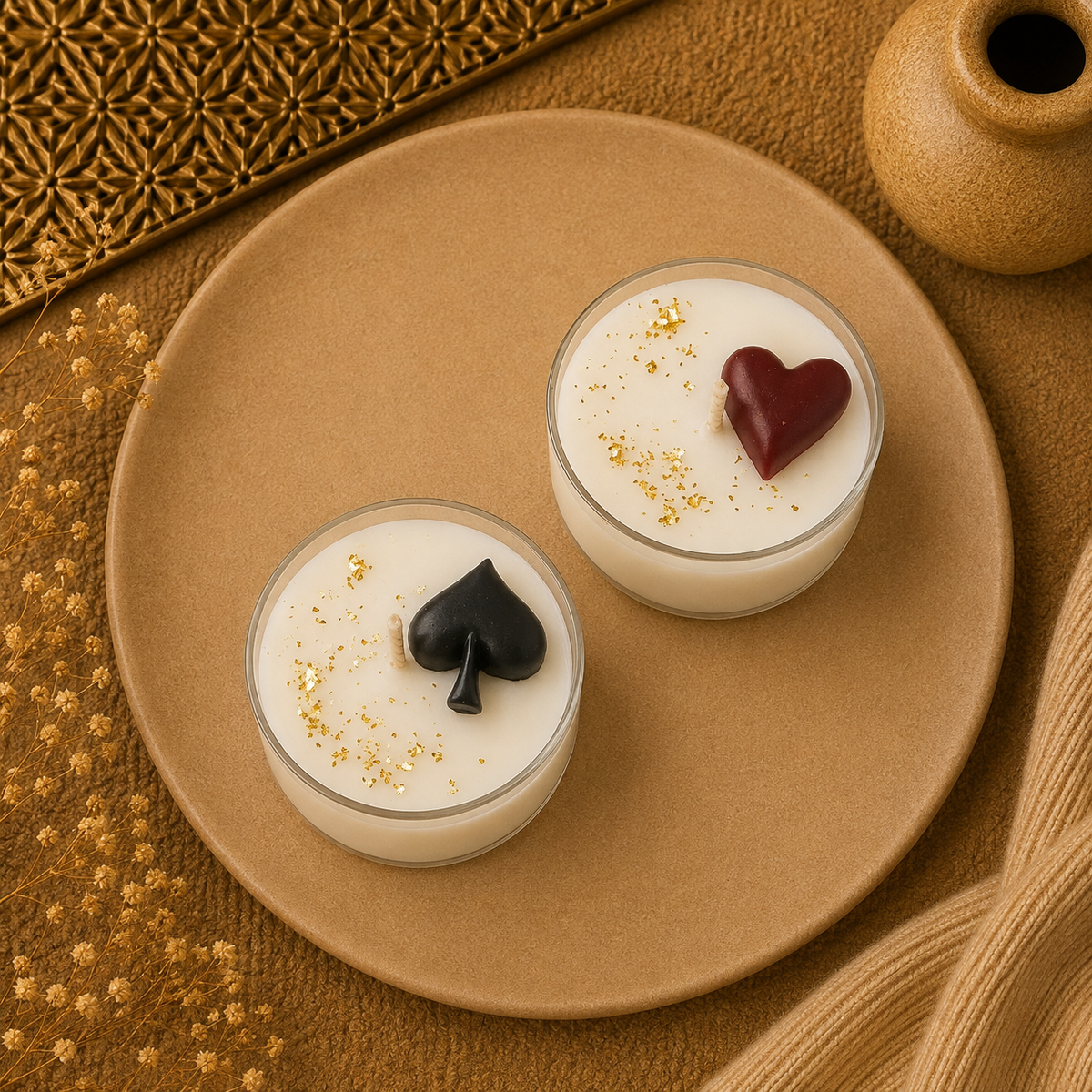 Jumbo Tea Light Poker Candle