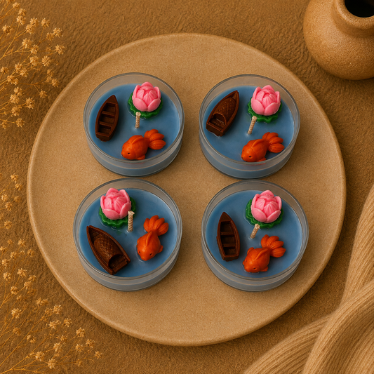 Jumbo Tea Light Lotus Pond Candle