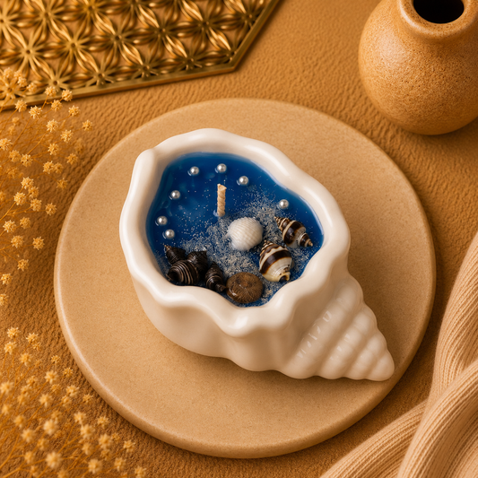 Ocean Theme Shankh Candle