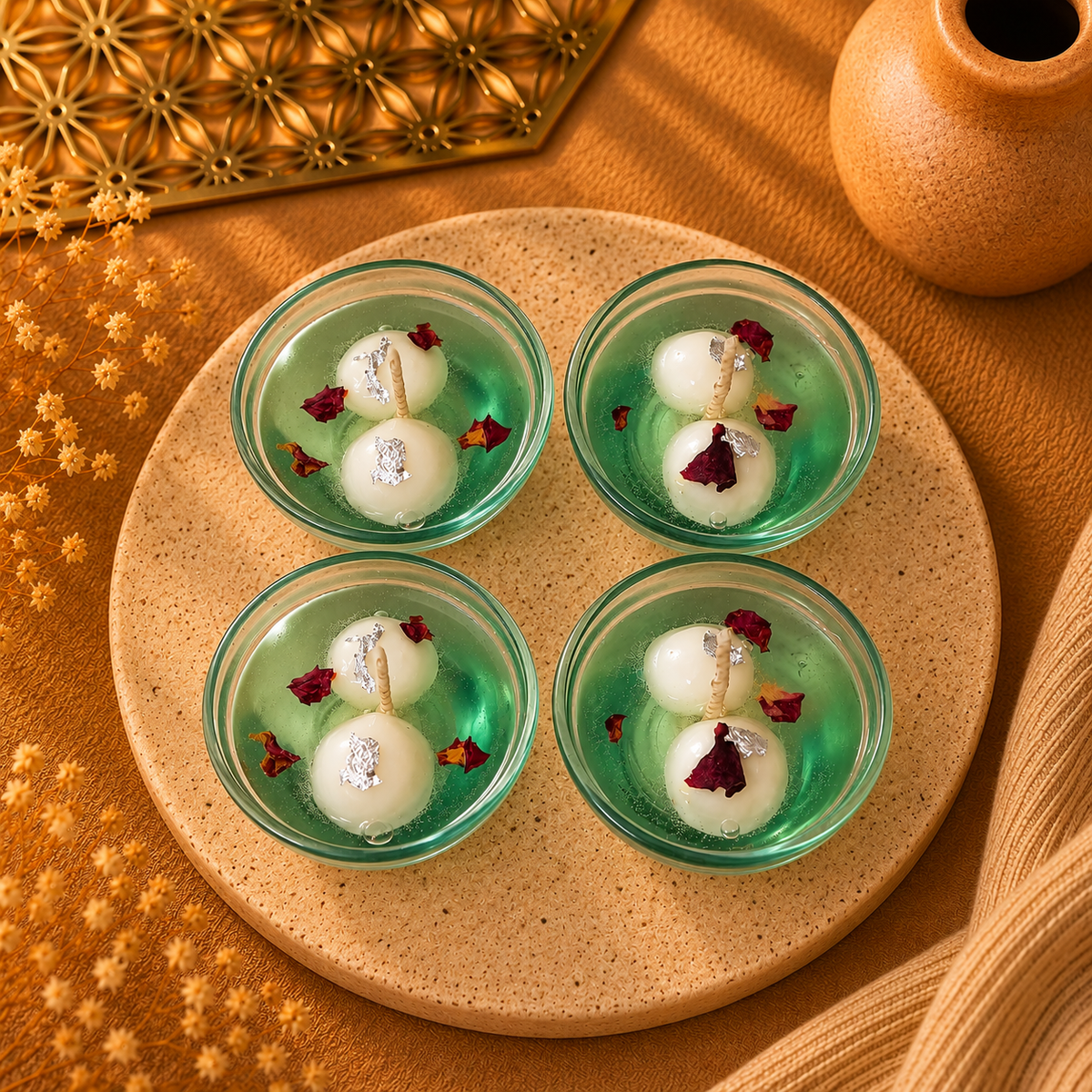 Rasgulla candle