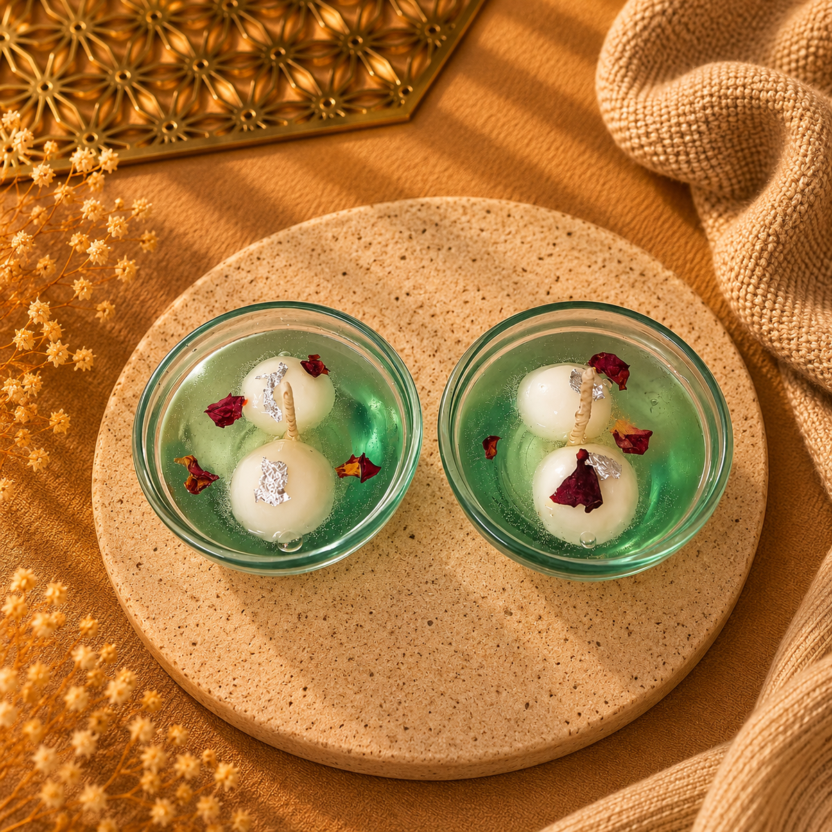 Rasgulla candle